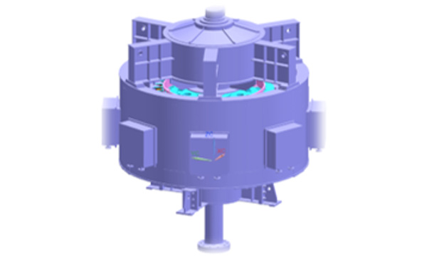 正在研制的引漢濟渭調(diào)水工程12500kW-12P立式同步電機